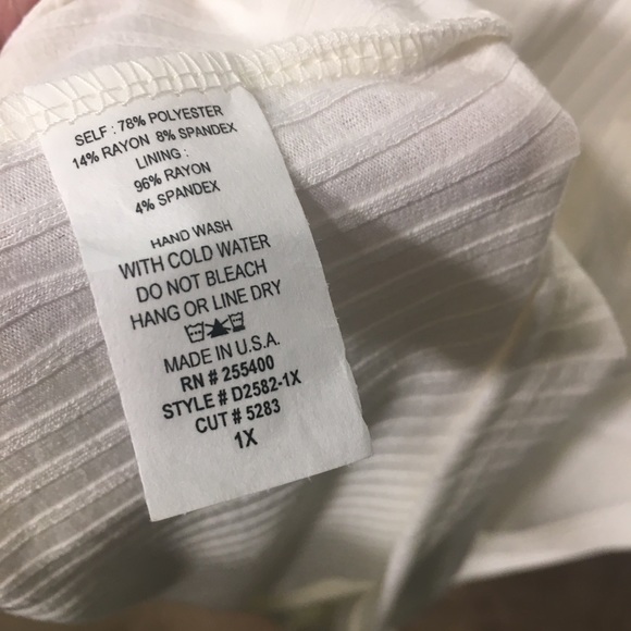 Cream Button Ribbed LS Charlotte Russe NWT Plus 2X - Picture 7 of 8